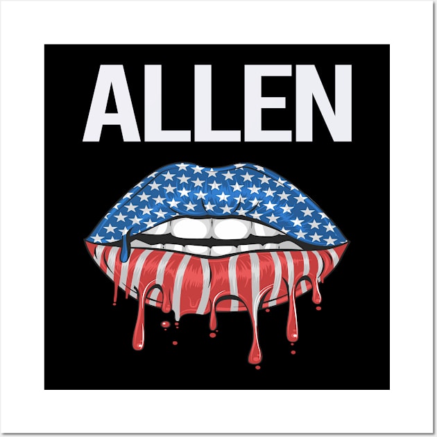 USA Flag Lips Allen Wall Art by rosenbaumquinton52